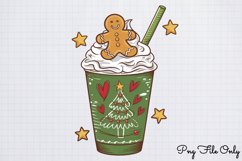 Cute Christmas Coffee Sublimation Clipart PNG Product Image 1