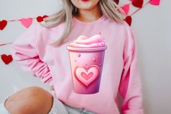 Valentine Coffee Cup Sublimation Clipart Product Image 3