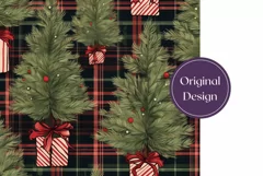 Christmas Tumbler Wrap, Christmas Tree Tumbler Sublimation Product Image 2