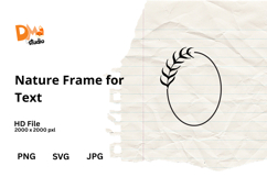 Nature Frame for Text Product Image 1