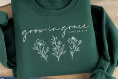 Rooted in Grace Floral Christian PNG, Faith Hope Bloom Chris Product Image 2