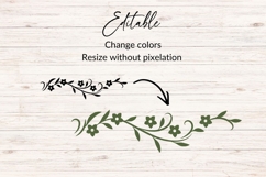 Elegant Floral Border SVG Product Image 2