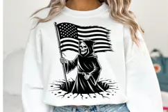 USA Grim Reaper Svg Design | Svg Cut Files | Shirt Svg Product Image 1