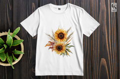 Sunflower Floral Arrangement Clipart Sublimation PNG Product Image 2