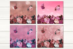 Flower glitter Skinny tumbler design| Sublimation bundle Product Image 2