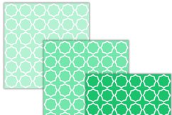 shades of green geometric digital papers Product Image 2