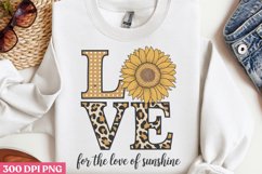 For The Love of sunshine PNG, Sunflower Quotes PNG Product Image 1