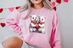 Couple Animal Valentines Day Clipart, Watercolor Couple Product Image 2