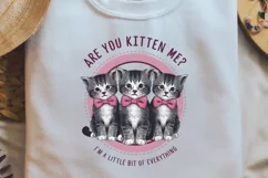 Vintage Funny Cat Quotes Sublimation, Vintage PNG Product Image 1