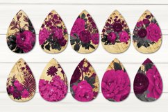 Vintage flowers design | Sublimation Teardrop Earring bundle Product Image 2