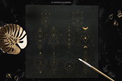 Gold Sacred Geometry Totems Clipart, Tattoo Design Clipart Product Image 3