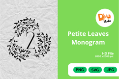 Petite Leaves Monogram Product Image 1