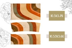 Retro Stripes Tumbler Sublimation, Cute 40 Oz Tumbler Design Product Image 2