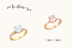 Engagement Rings Watercolor Clipart Product Image 2