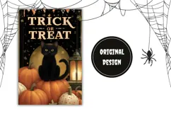 Trick Or Treat Garden Flag, Vintage Halloween Garden Flag Product Image 2
