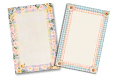 Pastel Daisy Gingham Junk Journal Pages Product Image 2
