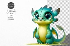 Dragon clipart, Fantasy clipart, Nursery clipart Product Image 1