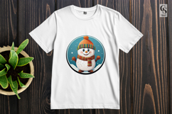 Cute Winter Cartoon Faces Clipart Sublimation PNG Product Image 2
