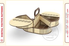 Box Organizer v16 - laser cut file - Glowforge ready SVG Product Image 2
