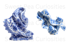 Blue Toile, Ephemera, PNG, Clipart, Junk Journal, flowers Product Image 2
