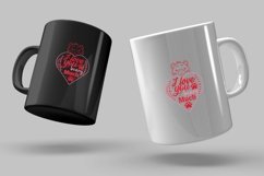 I love you beary much valentine day SVG t shirt design Product Image 2