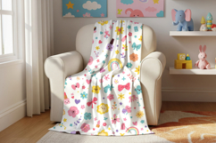 Baby blanket mockup chair Product Image 3