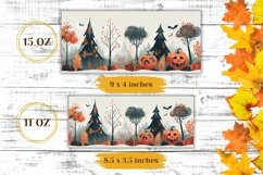 Pumpkins Mug Wrap Design, Halloween Mug Sublimation Design Product Image 2