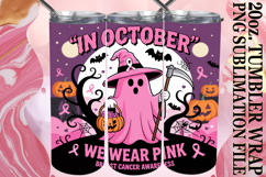 Joyful Whispers 20oz tumbler wrap, Ghost Cancer Product Image 1