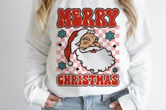 Merry Christmas Santa PNG, Retro Christmas SVG, Retro Santa Product Image 3