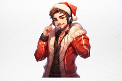 Christmas Chibi Men Clipart PNG Product Image 2