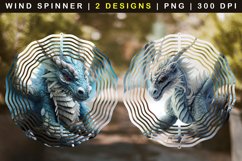 Blue Dragon Wind Spinner Sublimation Product Image 1