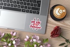 My cat is my valentine Sticker Product Image 2