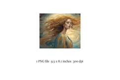 Magic fantasy sublimation for mouse pad, Klimt style Product Image 2