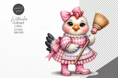 Chicken Clipart, Funny chicken clipart, Farmhouse clipart Product Image 1