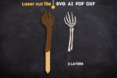 Halloween Skeleton Hand SVG laser cut file for Glowforge Product Image 2