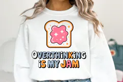 Overthinking is my Jam Svg | Svg Cut File | Shirt Svg Product Image 2
