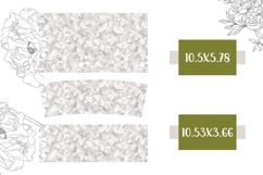 White Tumbler Template, White Glitter 40 Oz Tumbler Print Product Image 2