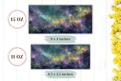 Glitter Mug Wrap Design, Celestial Mug Sublimation Product Image 2