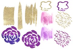 Watercolor Circles Shapes Spots Clipart PNG Product Image 5