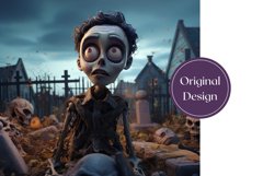 3D Zombie Tumbler Wrap, 3D Halloween Tumbler Sublimation Product Image 2