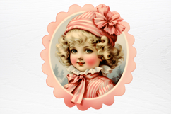 Vintage Pink Christmas Clipart Product Image 2