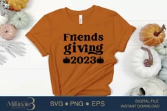 Friends giving 2023 SVG PNG Sublimation|Fall Vibes|Halloween Product Image 2
