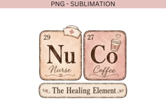 Nurse Coffee PNG, The Healing Element Clipart Product Image 3