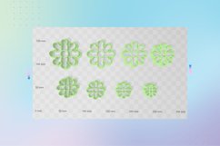 Flower 10 Clay Cutter - Floral Botanical STL Product Image 2