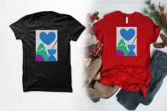 Abstract Heart and Shapes Embroidery Design Product Image 2