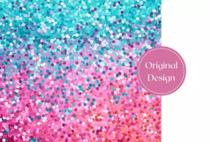 Confetty Tumbler Sublimation, Ombre Tumbler Wrap Design Product Image 2