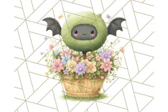 Pastel Halloween Town PNG Clipart, Spooky Shops & Homes Png Product Image 2