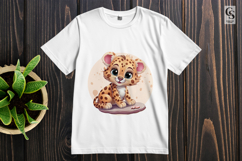 Leopard Tiger Cub Clipart Sublimation PNG Product Image 2