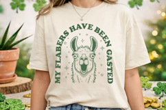 My Flabers Have Been Gasted Funny Llama SVG - Sarcastic Quot Product Image 2