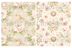 Flowers, Shabby Chic, Papers, Junk Journal Product Image 2